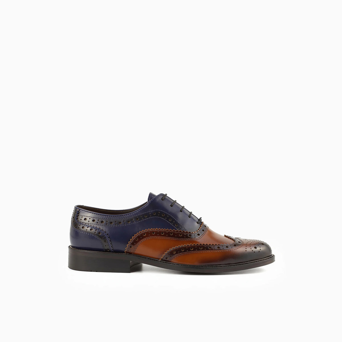 Adriano Brown-Navy Oxford Dress Shoes display picture 3