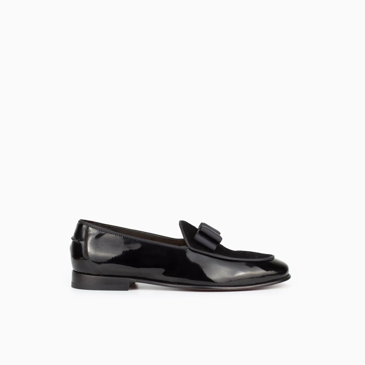 BowTie Black Leather Loafer | Men