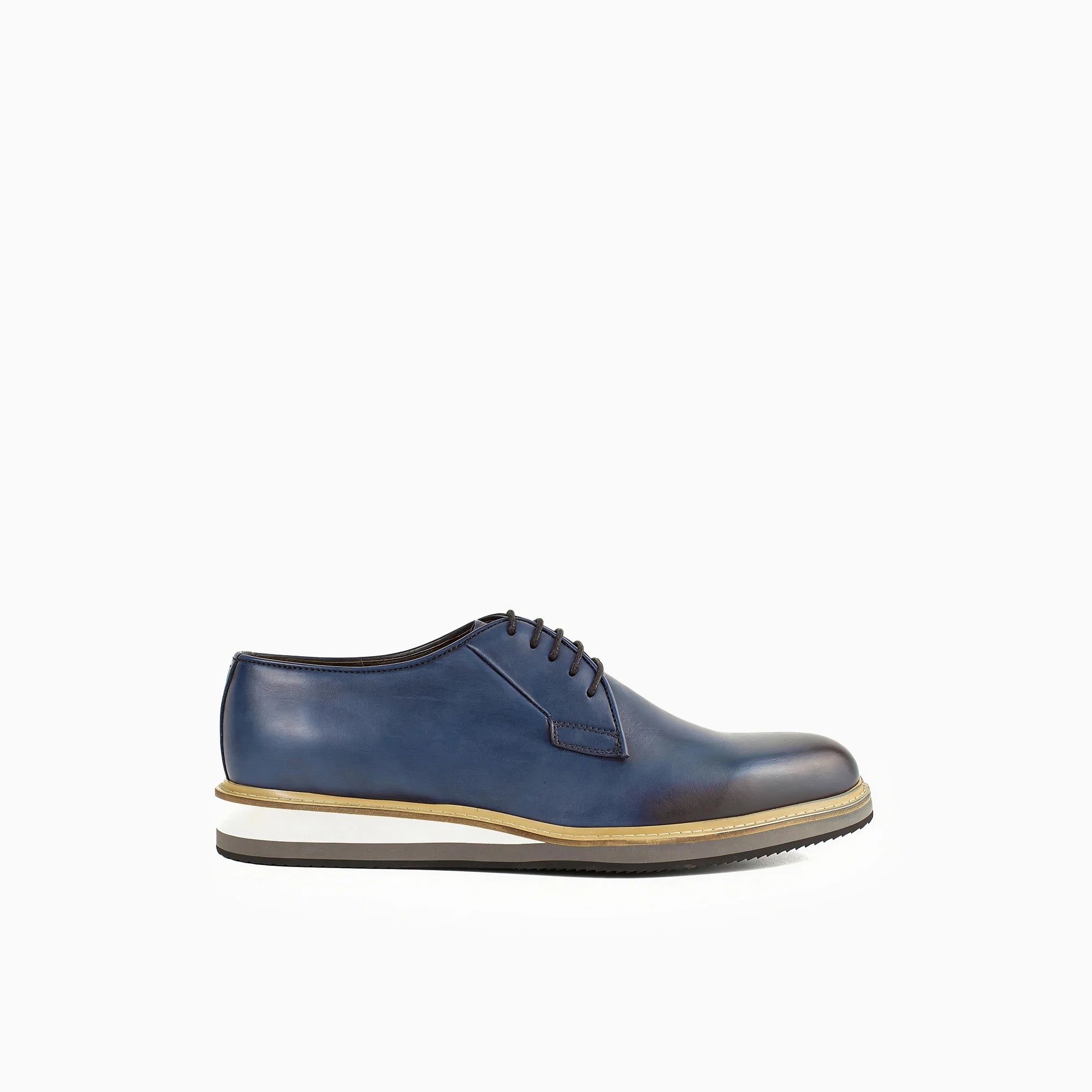 Vestito Ice Blue Men's Genuine Leather Derby Dress Shoes