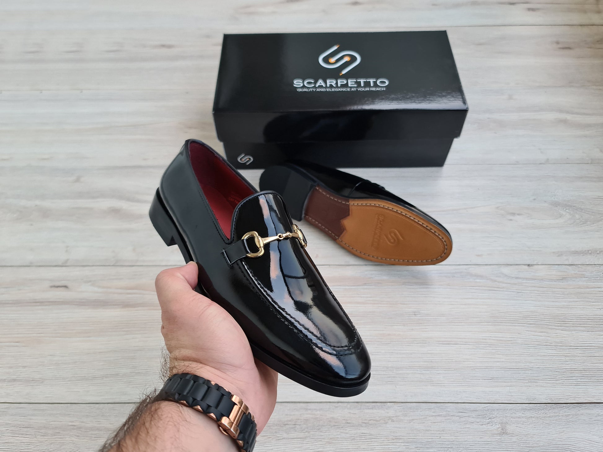 Premium Leather Handcrafted Men's Loafers - Scarpetto