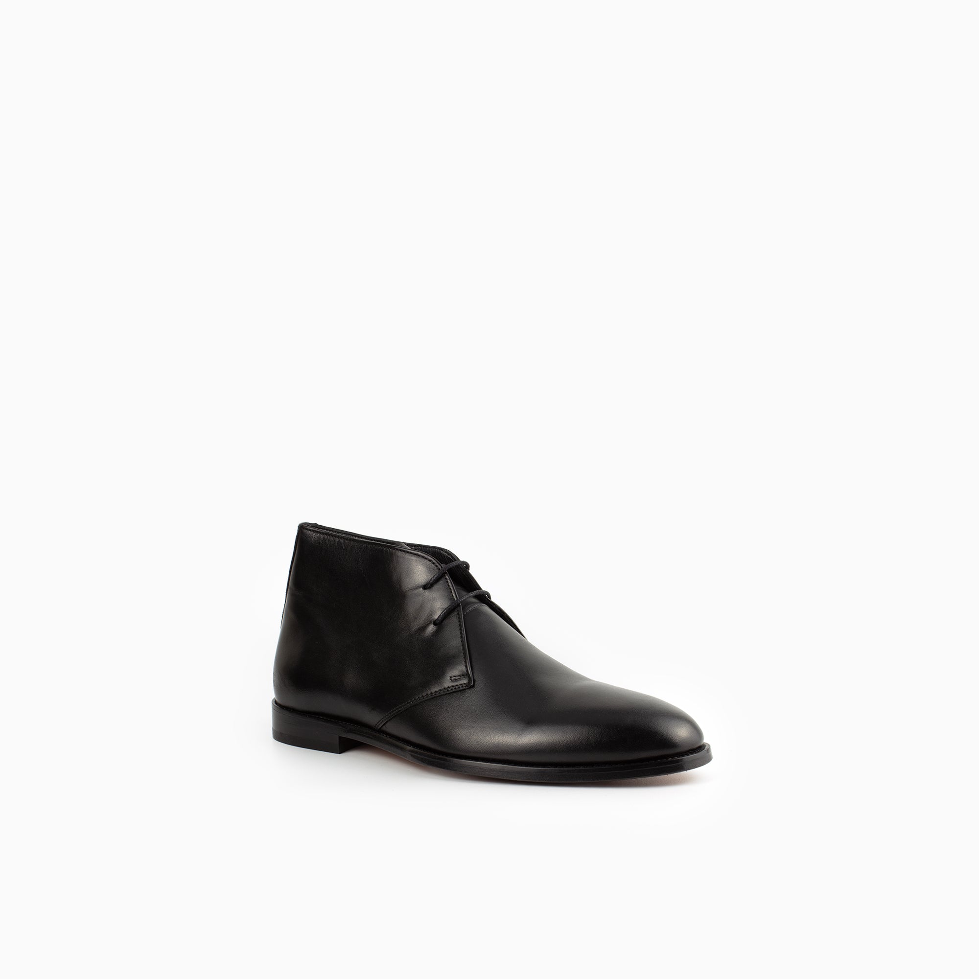 Breeze Black Men's Genuine Leather Chukka Boots