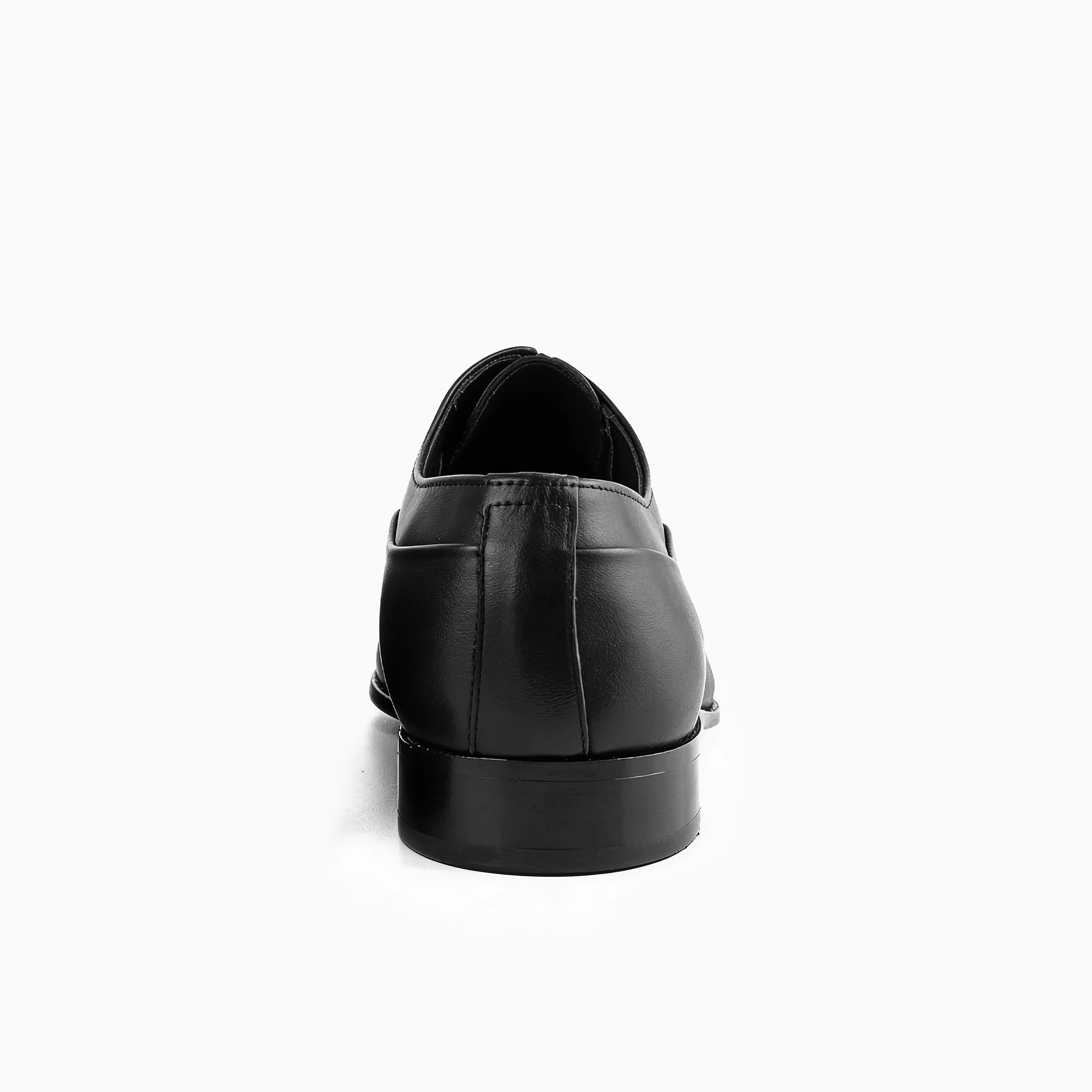 Sanzio Matte Black Cap-Toe Oxford for Men — three-quarter view | Scarpetto