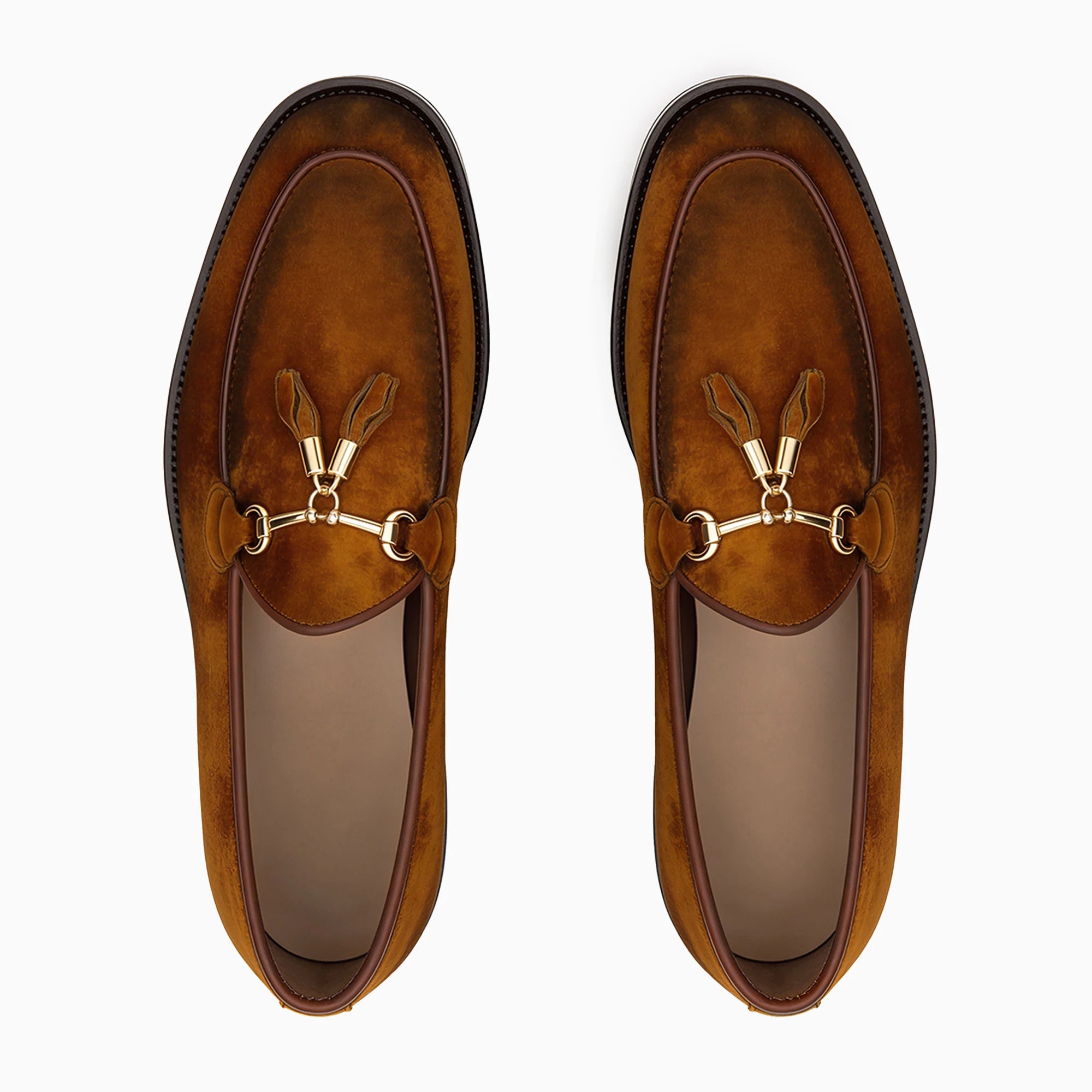 Men's Suede Leather Tassel Loafers