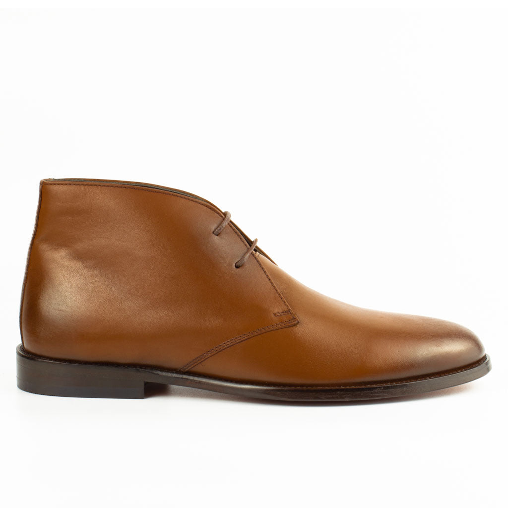 Breeze Brown Men's Genuine Leather Chukka Boots