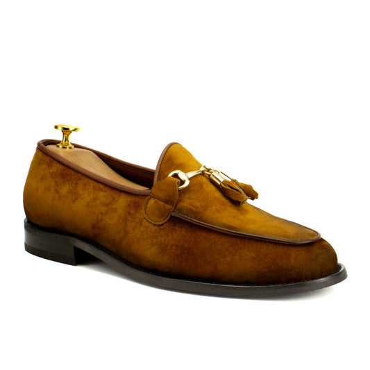 Men's Suede Leather Tassel Loafers