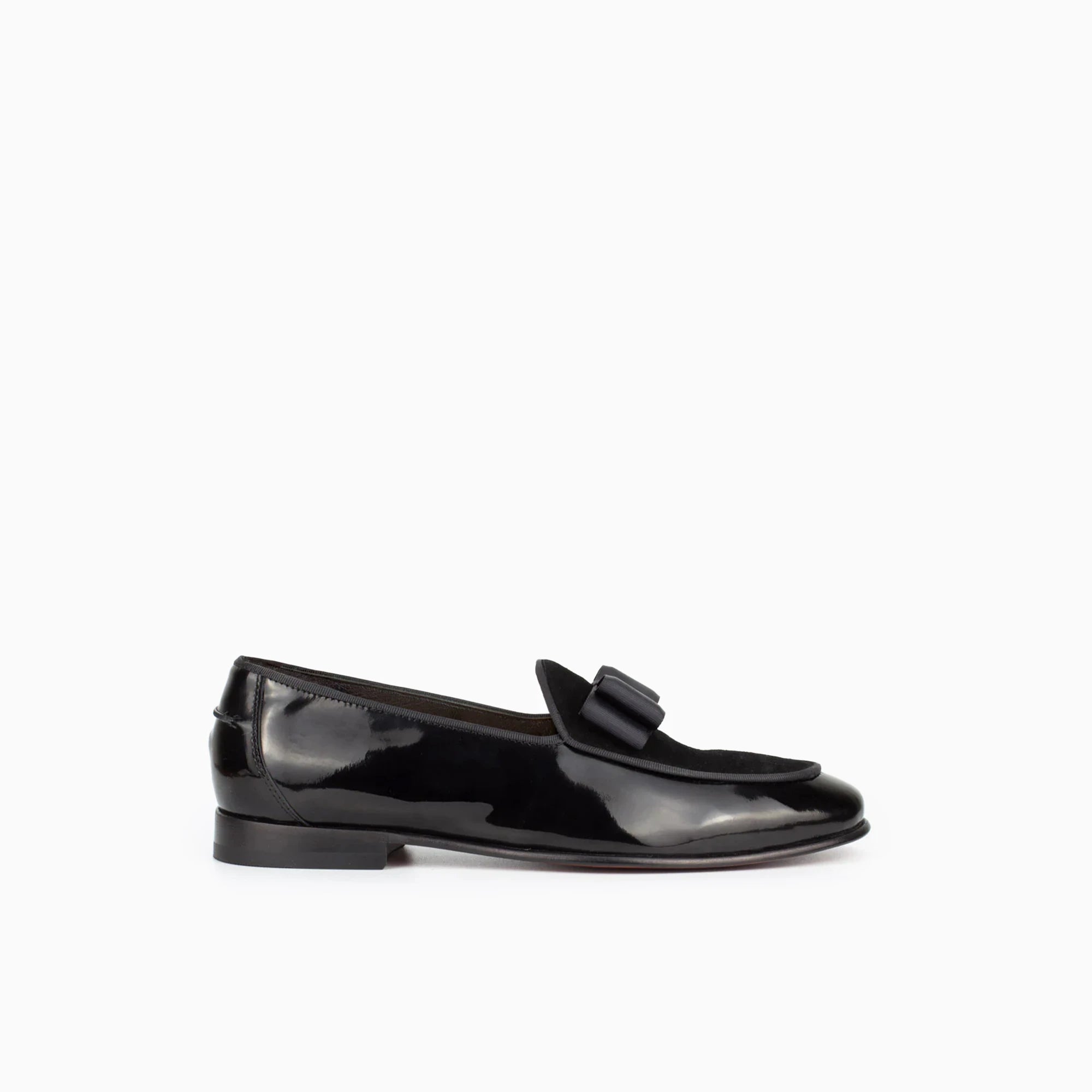 BowTie Black Men's Leather Loafer