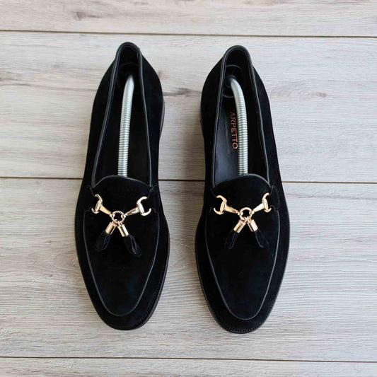 Men's Suede Leather Tassel Loafers