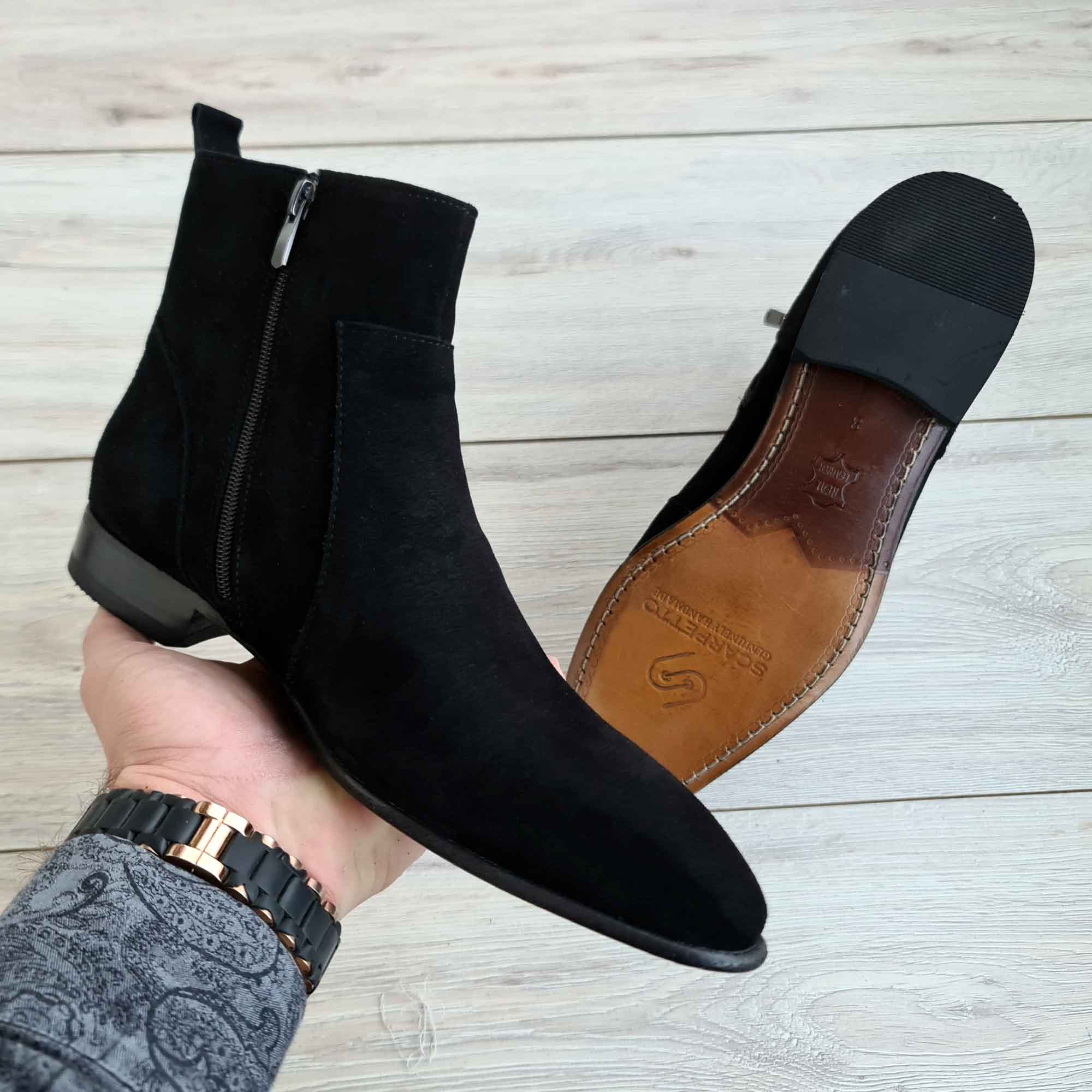 Mens suede ankle boots online