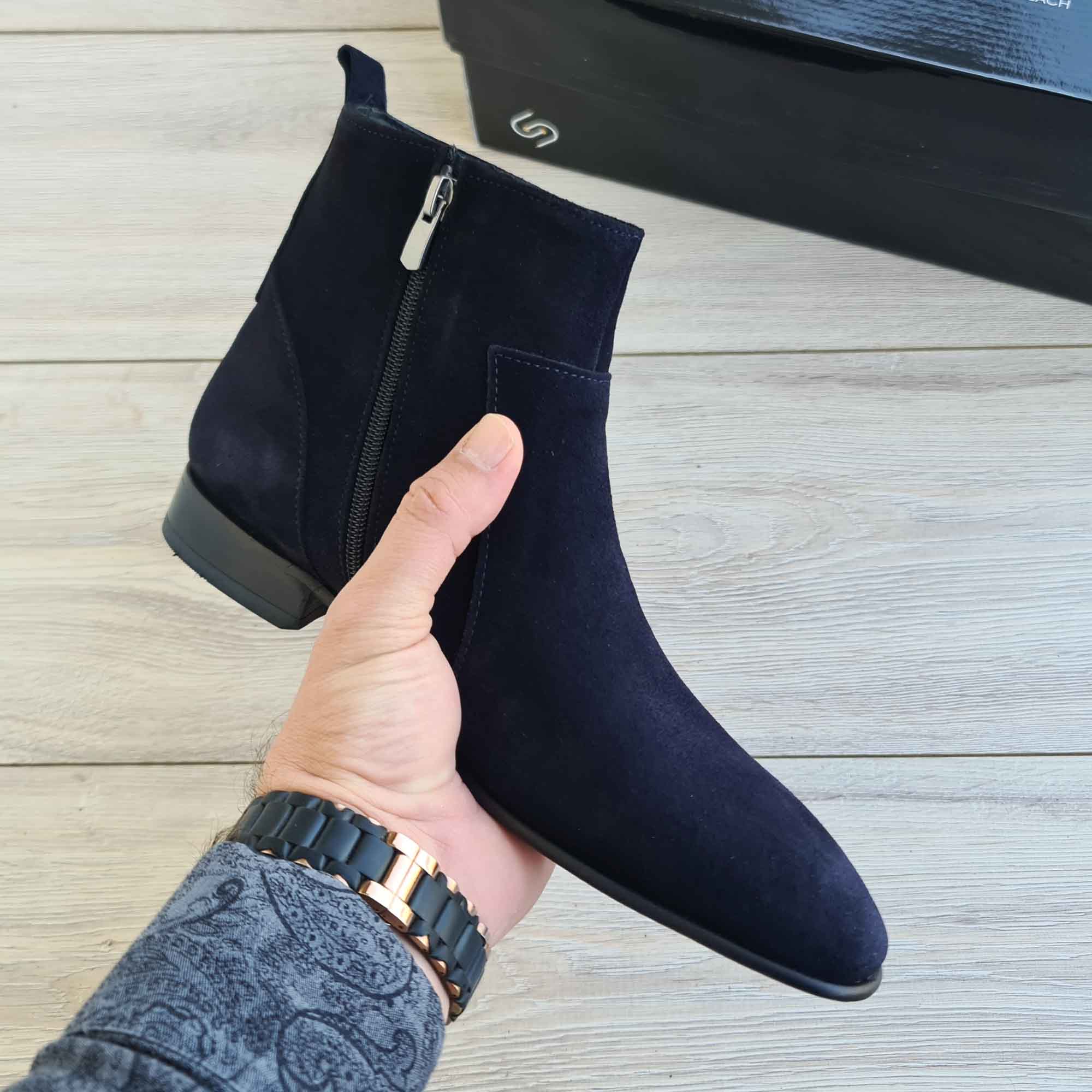 Mens pointed orders chelsea boots