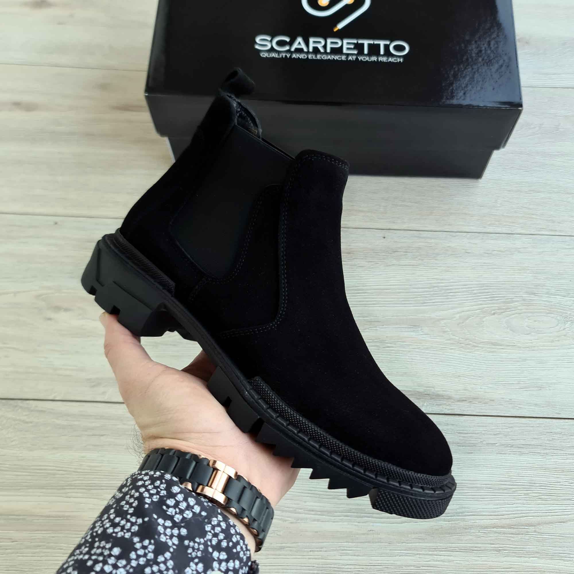 Genuine suede outlet boots