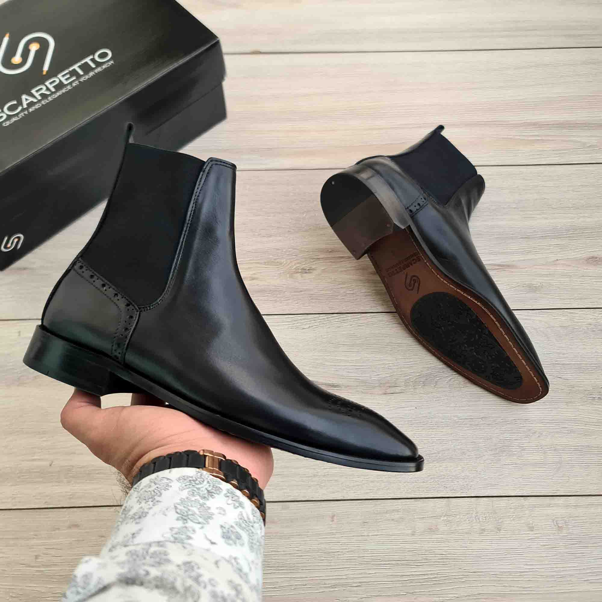 black dress chelsea boots Victoria Beckham Fitted T-Shirt Dress