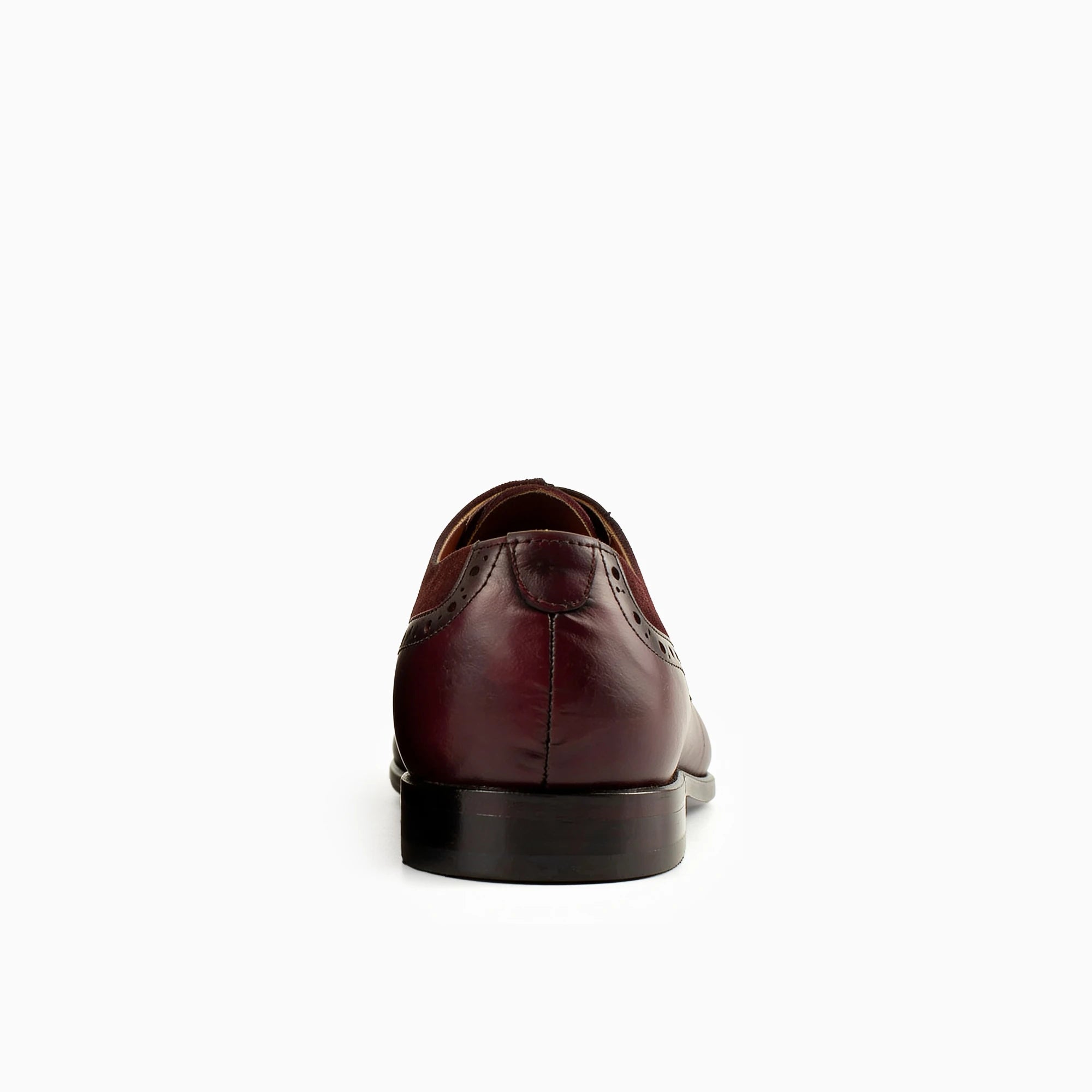 Sanzio Burgundy Men's Suede/Leather Dress Shoes
