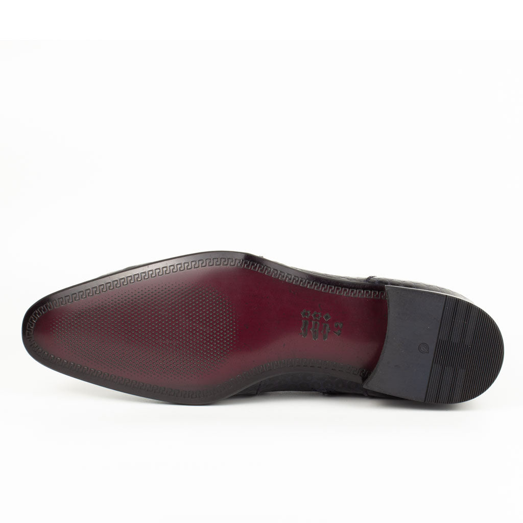 Raphael Dark Navy Men's Chelsea Genuine Leather Boots