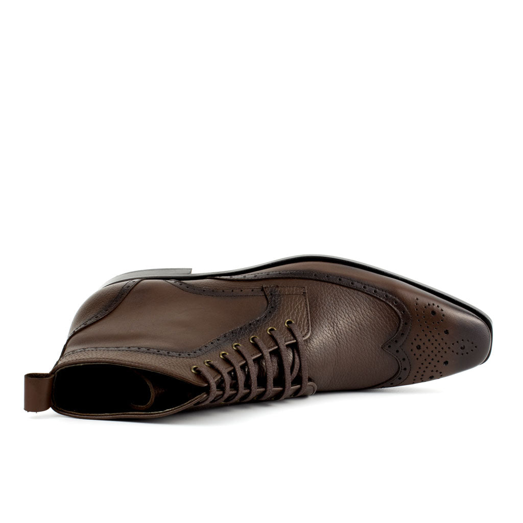 Fabio Legacy Wingtip Lace-Up Boots for Men — sole detail | Scarpetto