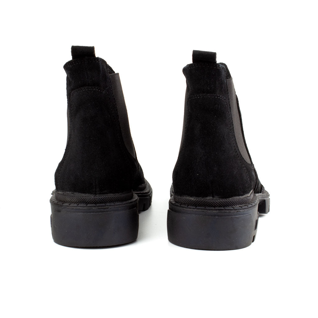 Gherardo Black Men's Genuine Suede Leather Boots