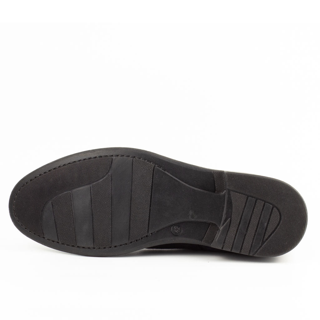 Notti Navy Blue Men's Chelsea Genuine Suede Leather Boots