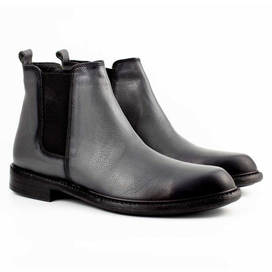 Notti Space Gray Men's Chelsea Genuine Leather Boots