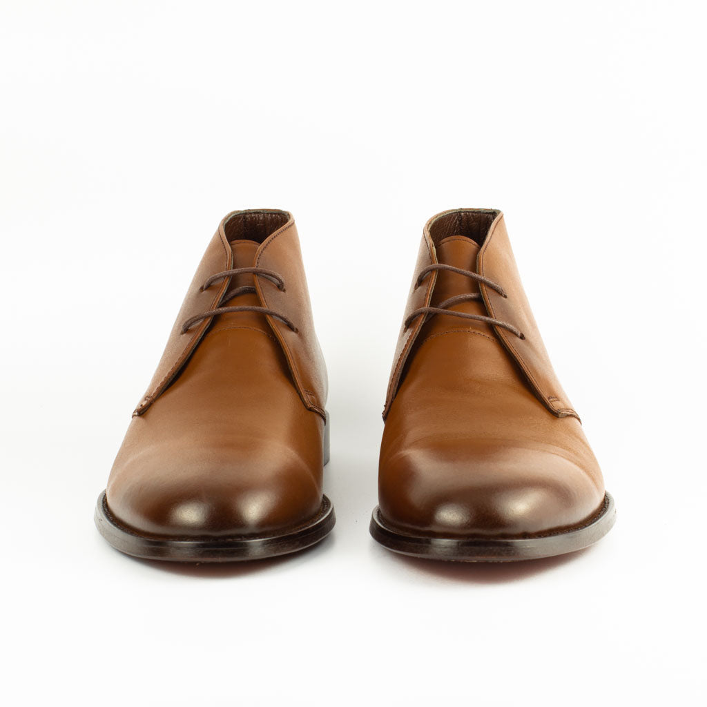 Breeze Brown Men's Genuine Leather Chukka Boots