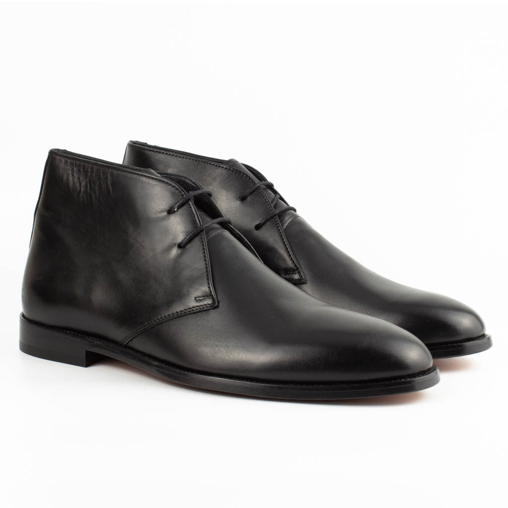 Mens black clearance dress chukka boots