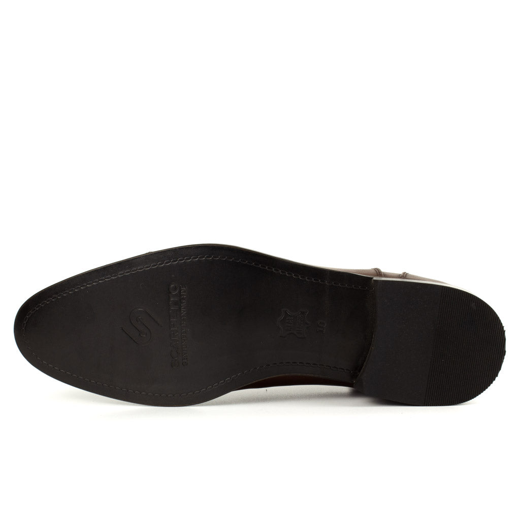 Brunello Cap-Toe Brogue Men's Derby — toe detail | Scarpetto